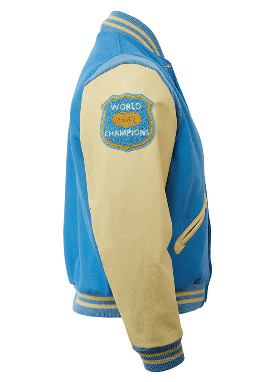 Detroit Lions Matthew Stafford 9 Varsity Jacket Detroit Lions Matthew Stafford 9 Varsity Jacket - Image 3