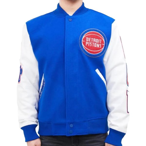 Detroit Pistons Blue Varsity Jacket