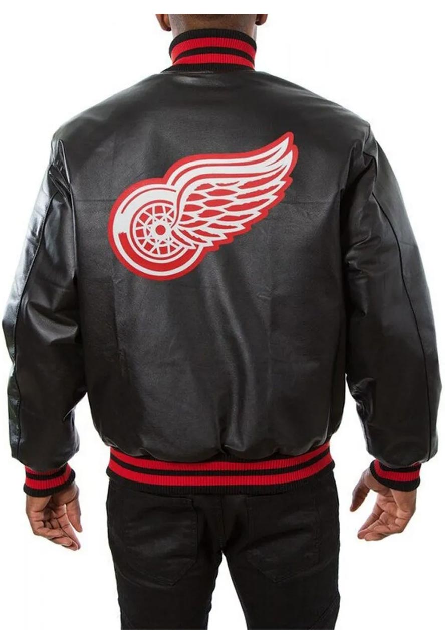 Detroit Red Wings Leather Jacket detroit red wings varsity leather jacket