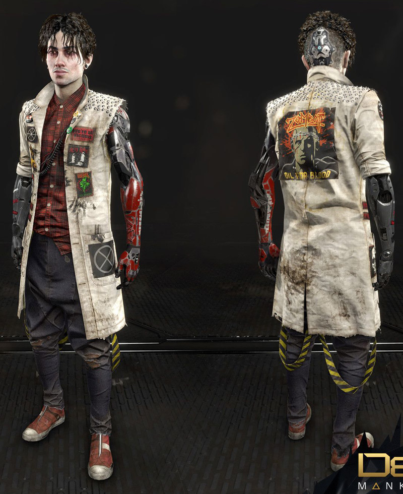 Deus Ex Mankind Divided Koller Leather Coat Deus Ex Mankind Divided Koller Leather Coat - Image 2