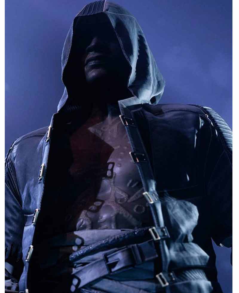 Devils Hunt Game Trench Leather Coat Devils Hunt Game Trench Leather Coat - Image 5