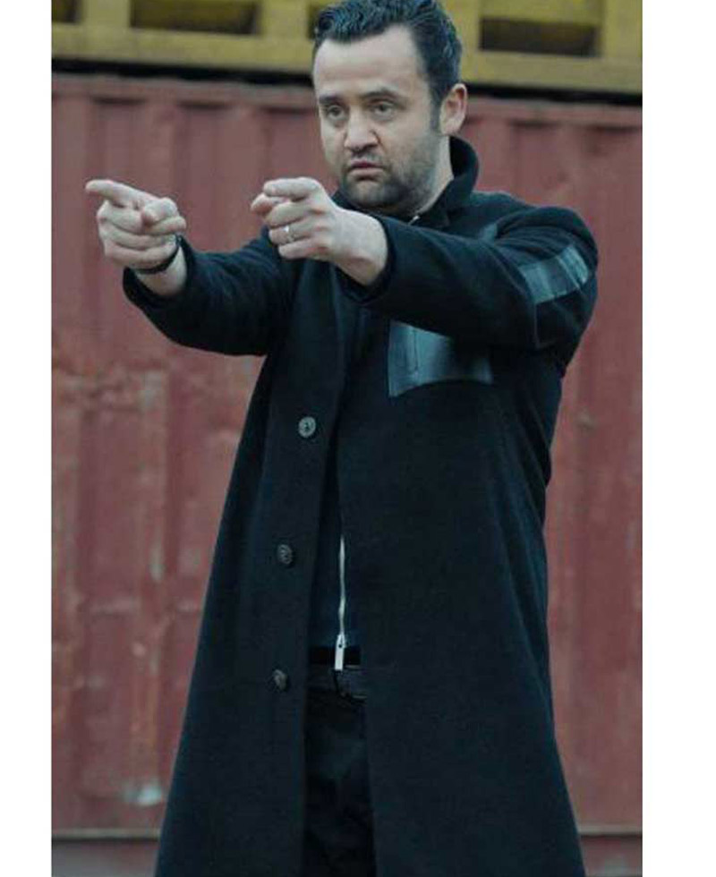 Code 404 Daniel Mays Black Coat Code 404 Daniel Mays Black Coat - Image 2