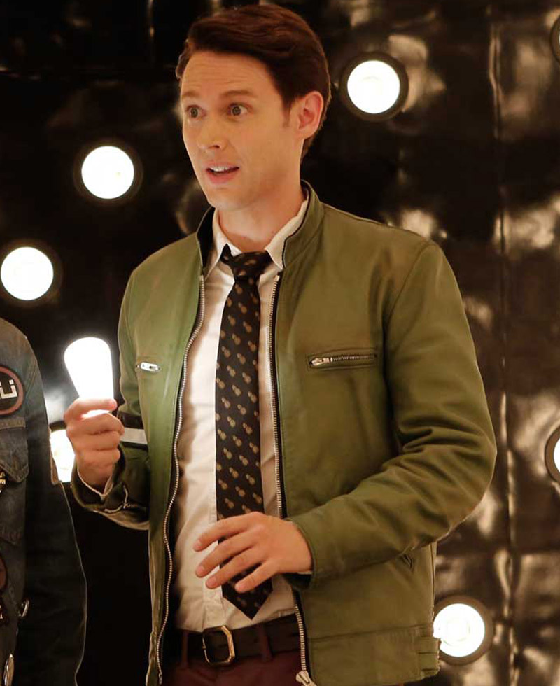 Dirk Gently Samuel Barnett Green Leather Jacket Dirk Gently Samuel Barnett Green Leather Jacket