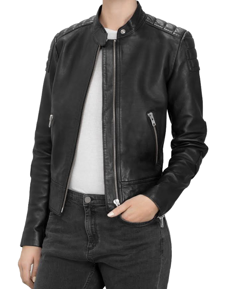 Doctor Who TV Series Clara Oswald Leather Jacket Doctor Who TV Series Clara Oswald Leather Jacket - Image 3
