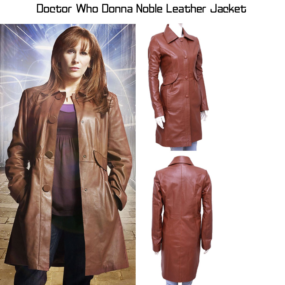 Doctor Who Donna Noble Leather Coat who donna noble coat