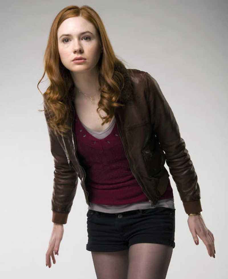 Karen Gillan Doctor Who Amy Pond Brown Jacket Karen Gillan Doctor Who Amy Pond Brown Jacket - Image 2