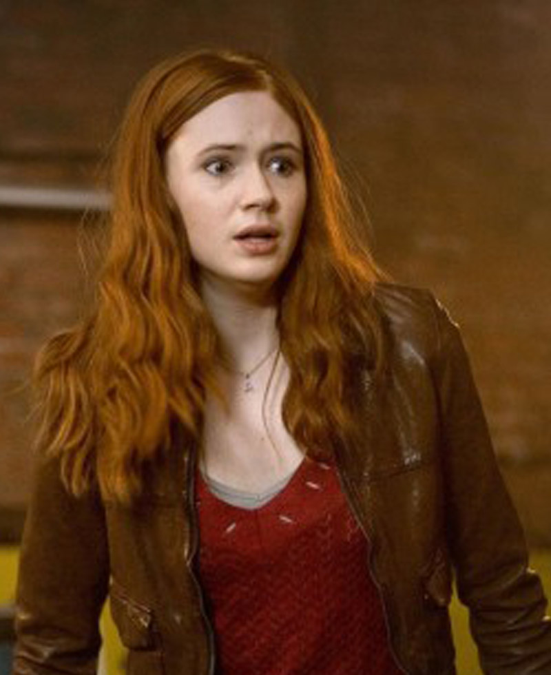 Karen Gillan Doctor Who Amy Pond Brown Jacket Karen Gillan Doctor Who Amy Pond Brown Jacket - Image 4