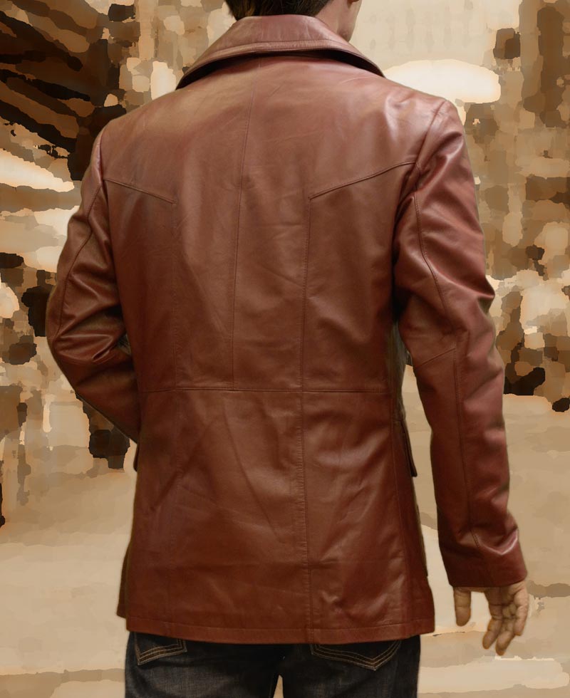 Donnie Brasco Film Johnny Depp Brown Leather Jacket Donnie Brasco Film Johnny Depp Brown Leather Jacket - Image 2