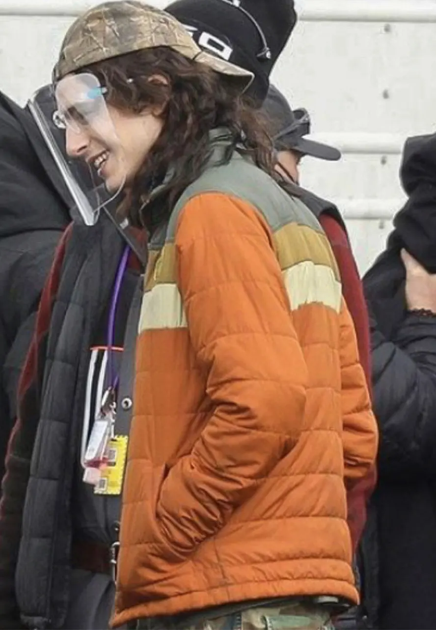 Timothée Chalamet Don't Look Up Orange Jacket Timothée Chalamet Don't Look Up Orange Jacket - Image 2