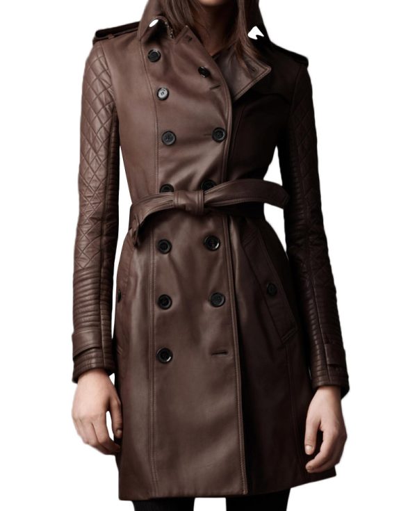 Women's Mid Length Double Breasted Coat