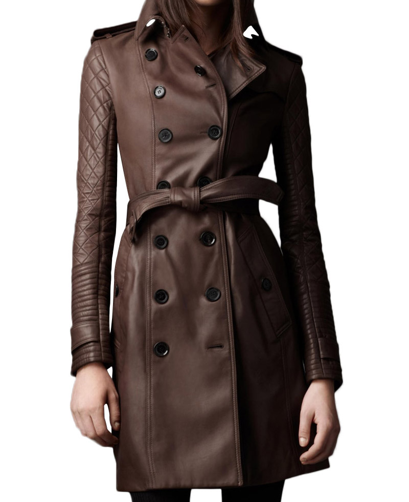 Women's Mid Length Double Breasted Coat