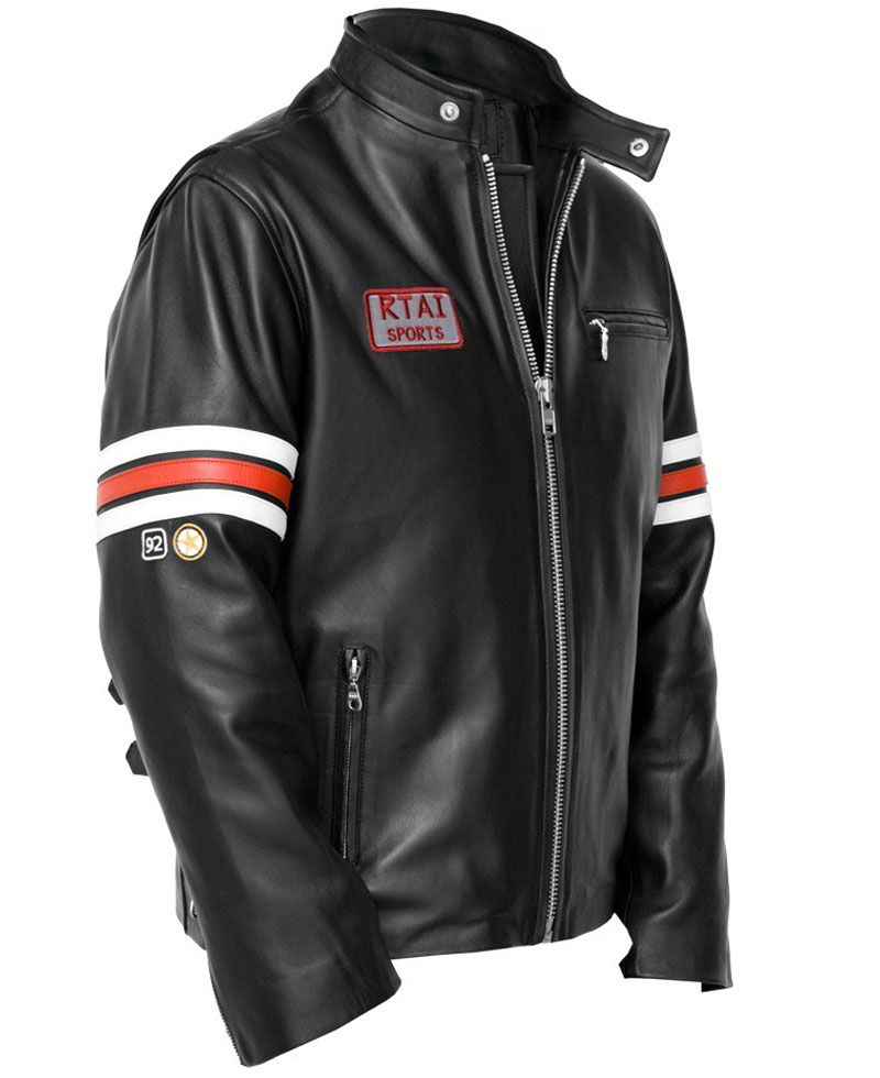 Dr. Gregory House Hugh Laurie Biker Leather Jacket dr house motorcycle jacket