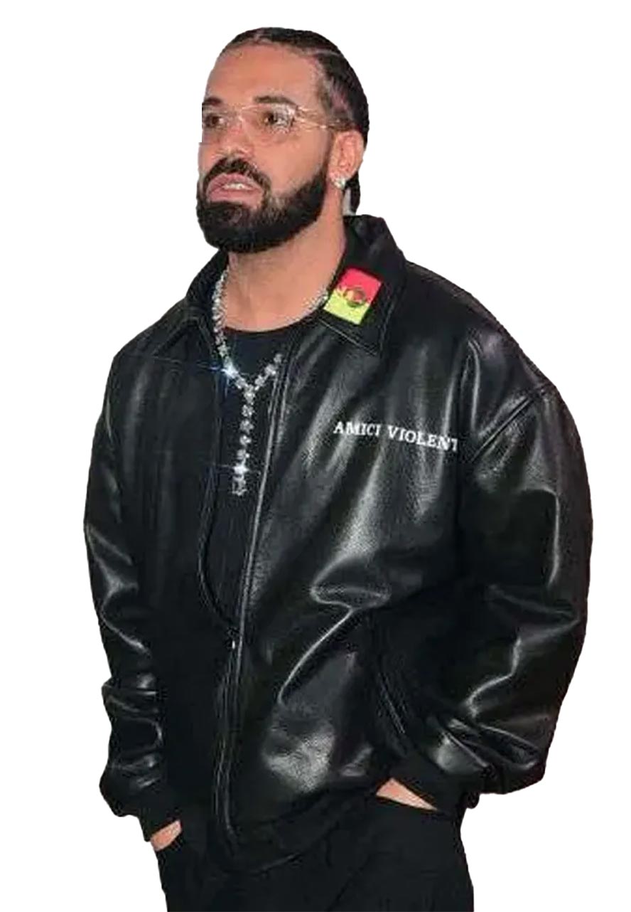 Drake Amici Violente Black Jacket Drake Amici Violente Black Jacket - Image 2