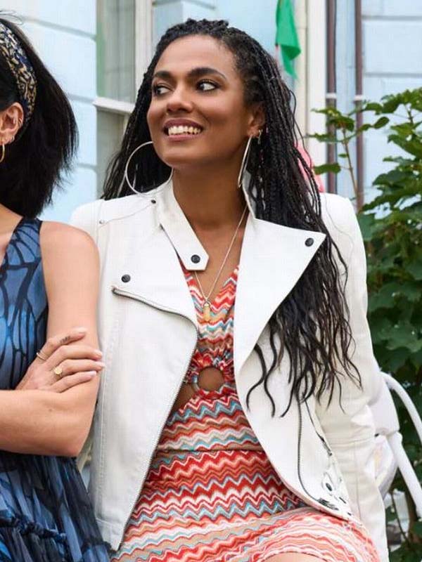 Dreamland Freema Agyeman White Jacket Dreamland Freema Agyeman White Jacket - Image 2