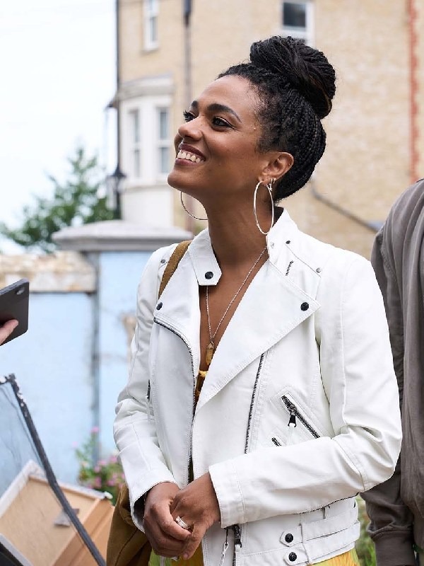Dreamland Freema Agyeman White Jacket Dreamland Freema Agyeman White Jacket - Image 3