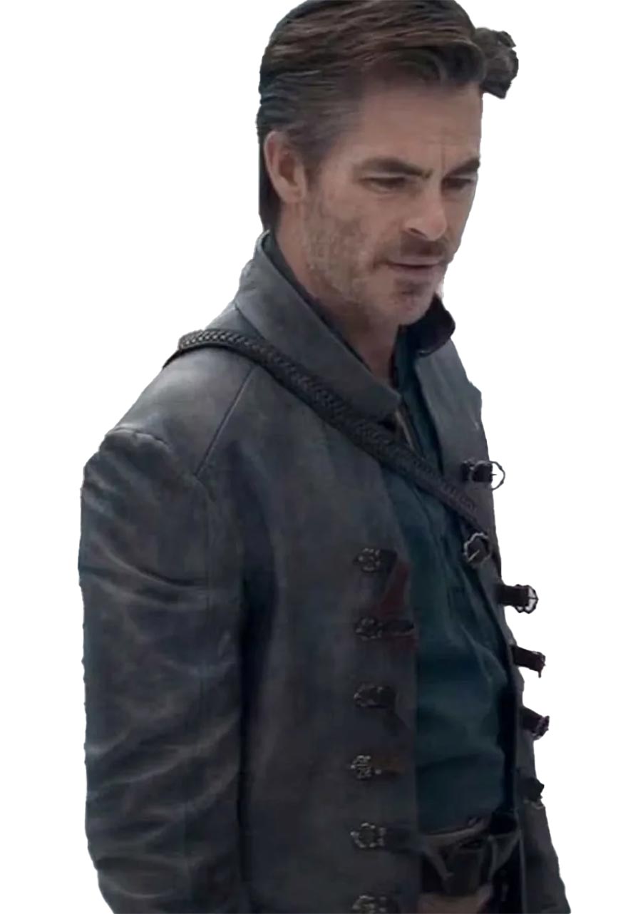 Dungeons & Dragons Honor Among Thieves Chris Pine Leather Jacket Dungeons & Dragons Honor Among Thieves Chris Pine Leather Jacket - Image 2