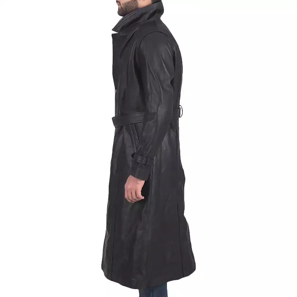 Duster Leather Trench Coat Duster Leather Trench Coat - Image 3
