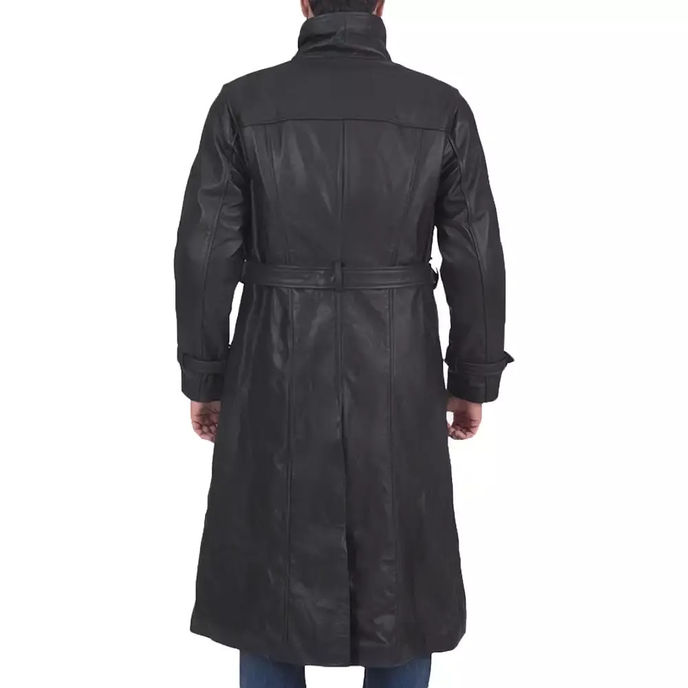 Duster Leather Trench Coat Duster Leather Trench Coat - Image 2