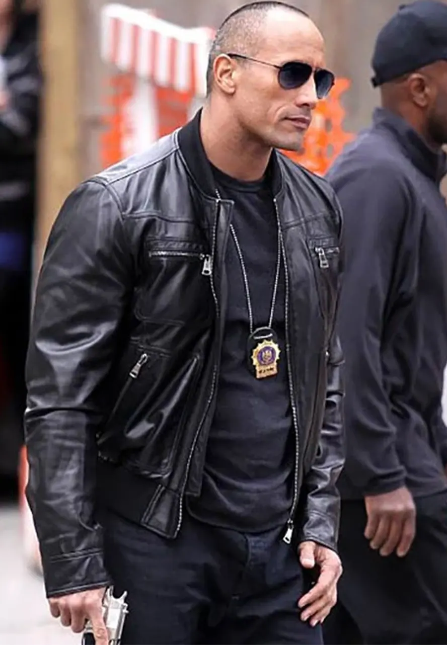 Dwayne Johnson The Rock Leather Jacket Dwayne Johnson The Rock Leather Jacket - Image 2