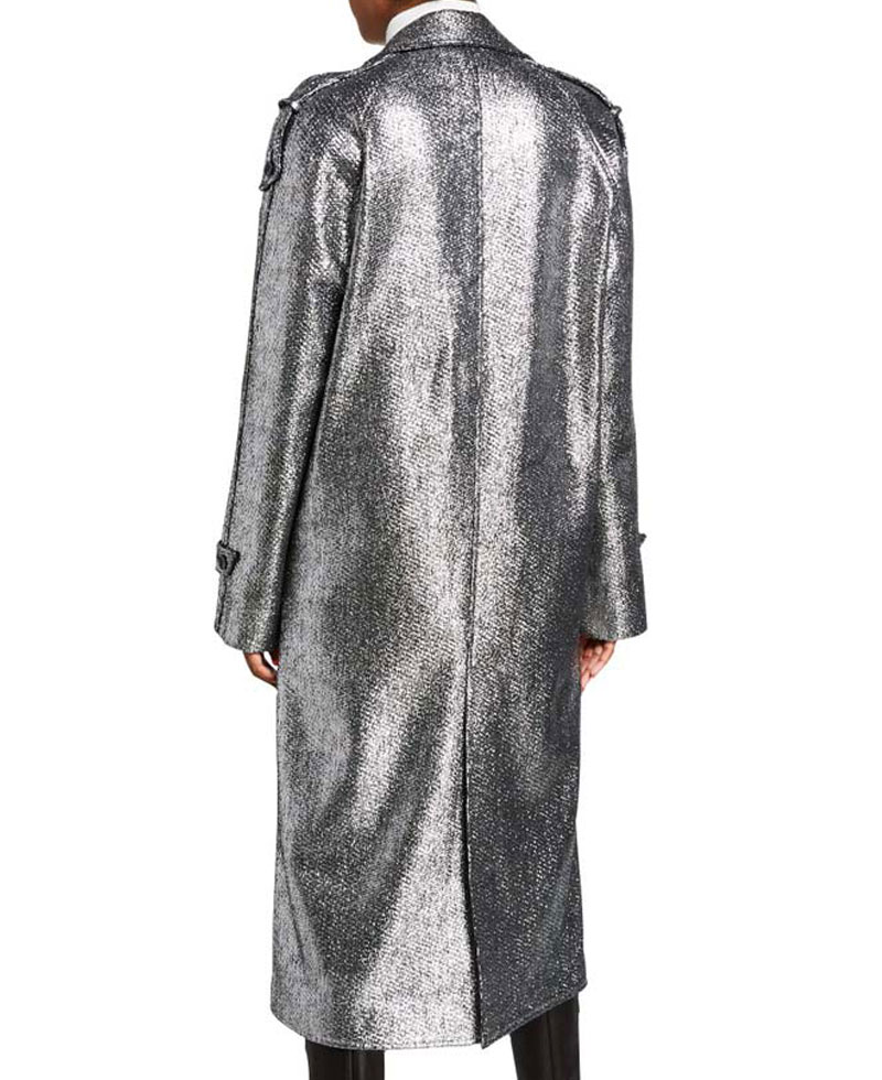 Dynasty Elizabeth Gillies Silver Coat Dynasty Elizabeth Gillies Silver Coat - Image 3