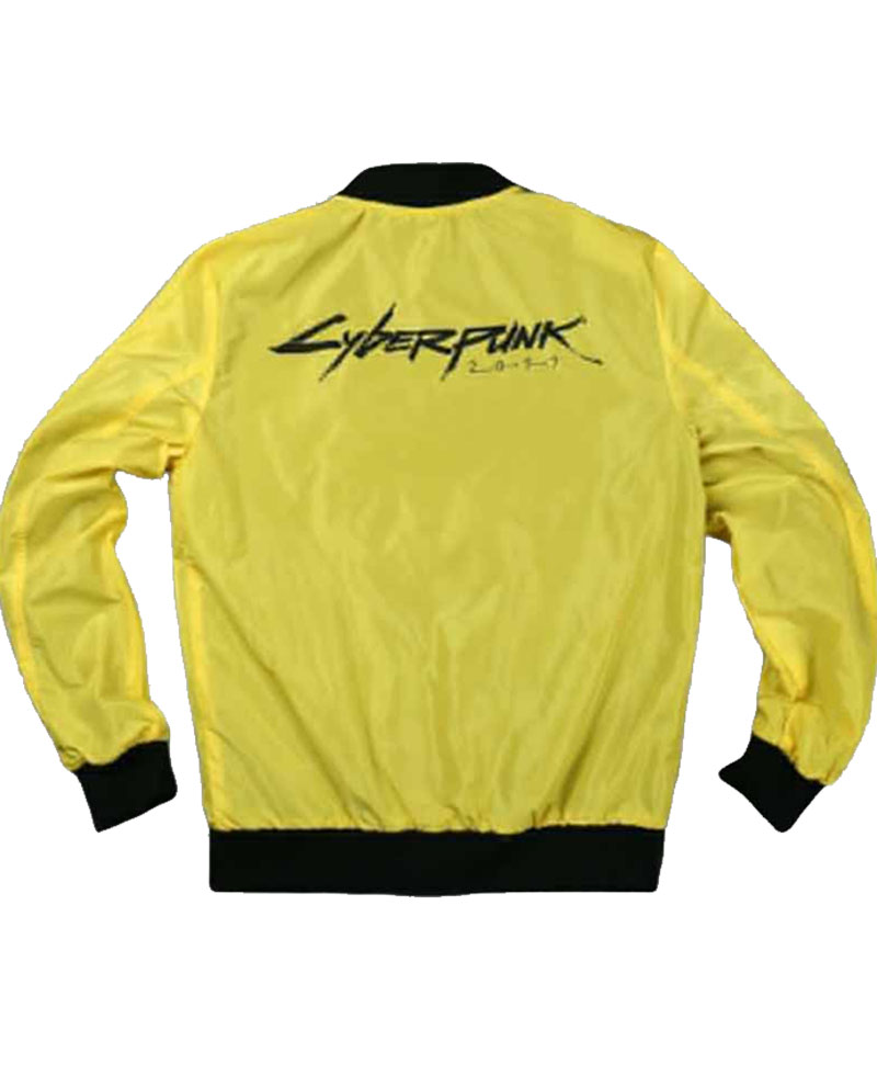 yellow bomber jacket