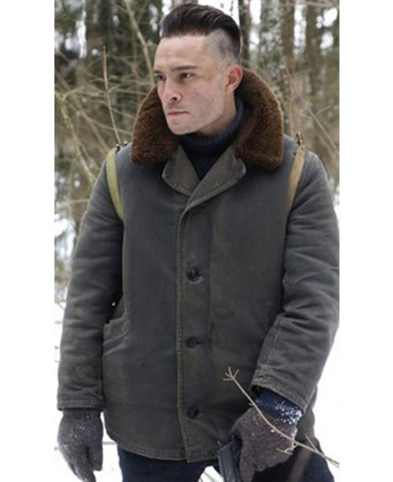 Enemy Lines Ed Westwick Grey Jacket Enemy Lines Ed Westwick Grey Jacket