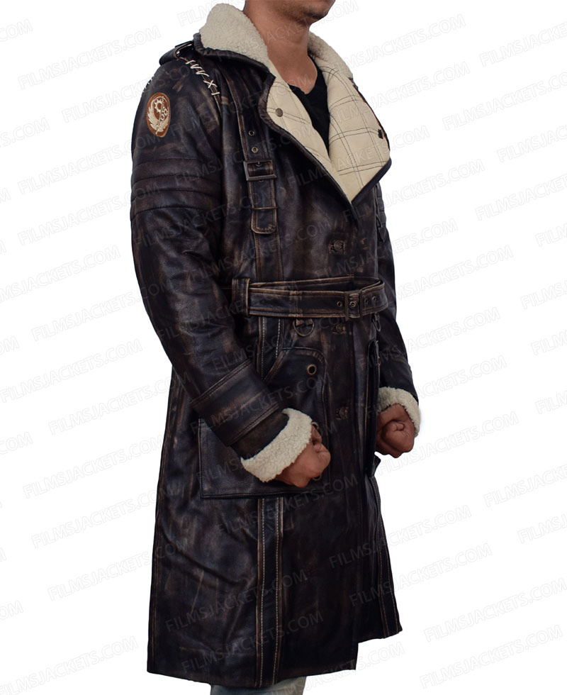 Fallout 4 Elder Maxson Battlecoat with Fur Collar Fallout 4 Elder Maxson Battlecoat with Fur Collar - Image 4