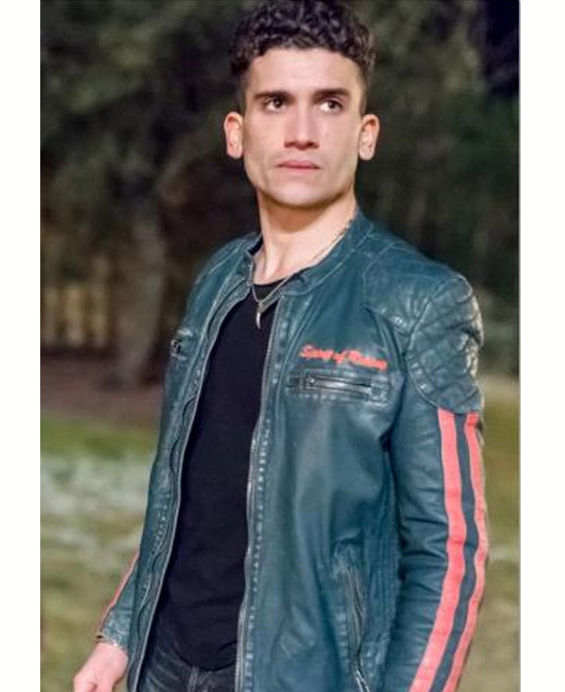 Elite Jaime Lorente Biker Leather Jacket Elite Jaime Lorente Biker Leather Jacket