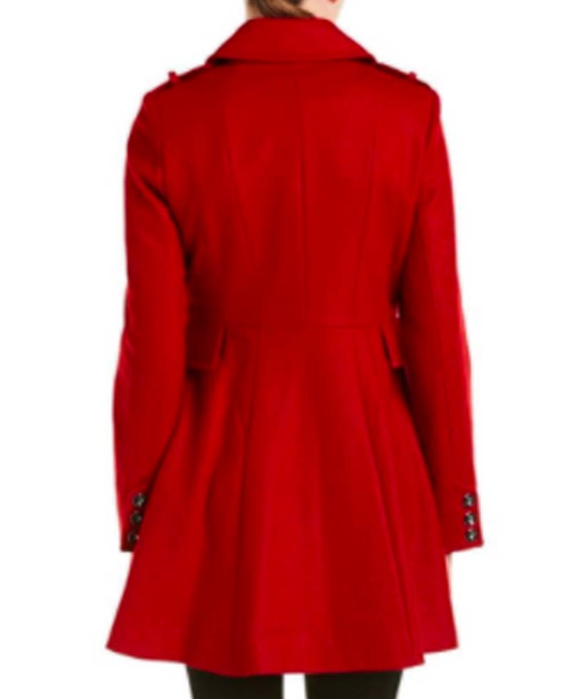 Christmas At Pemberley Manor Jessica Lowndes Wool Coat christmas coat
