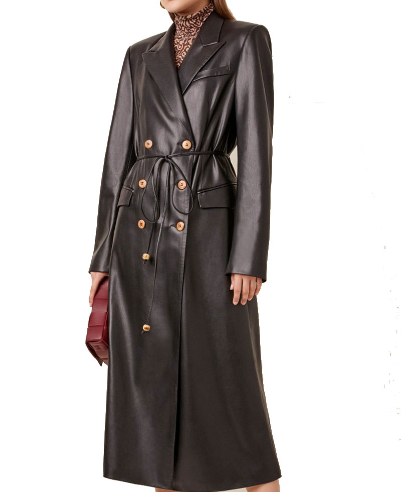 Dynasty Elizabeth Gillies Leather Coat Dynasty Elizabeth Gillies Leather Coat - Image 4