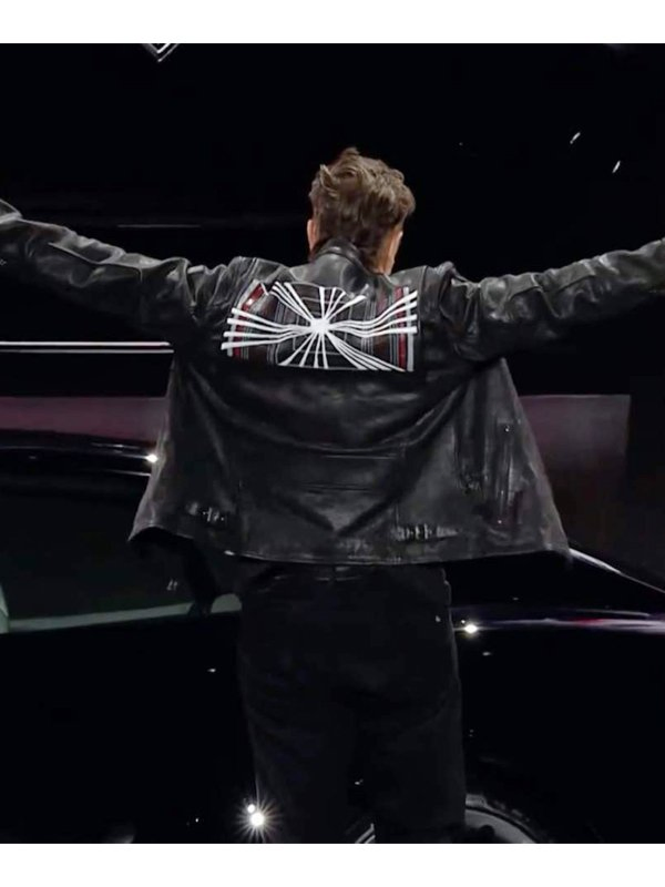 Elon Musk Tesla Event Leather Jacket Elon Musk Tesla Event Leather Jacket - Image 2