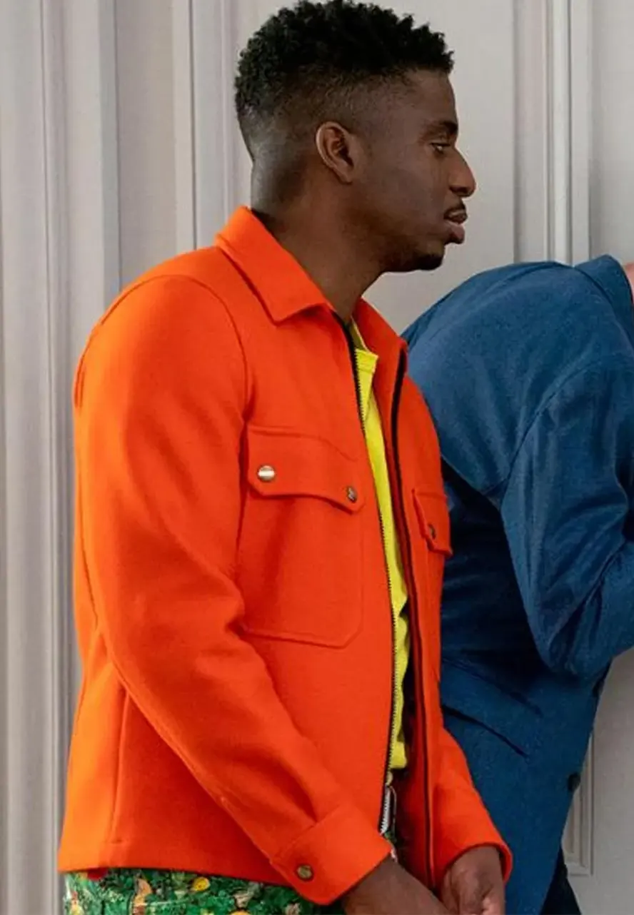 Emily in Paris S2 Samuel Arnold Orange Jacket Emily in Paris S2 Samuel Arnold Orange Jacket - Image 2