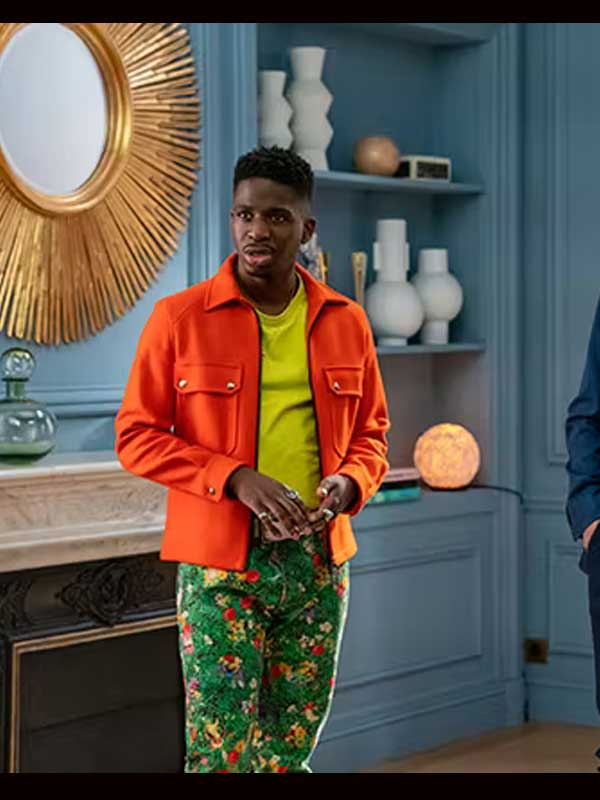 Emily in Paris S2 Samuel Arnold Orange Jacket Emily in Paris S2 Samuel Arnold Orange Jacket