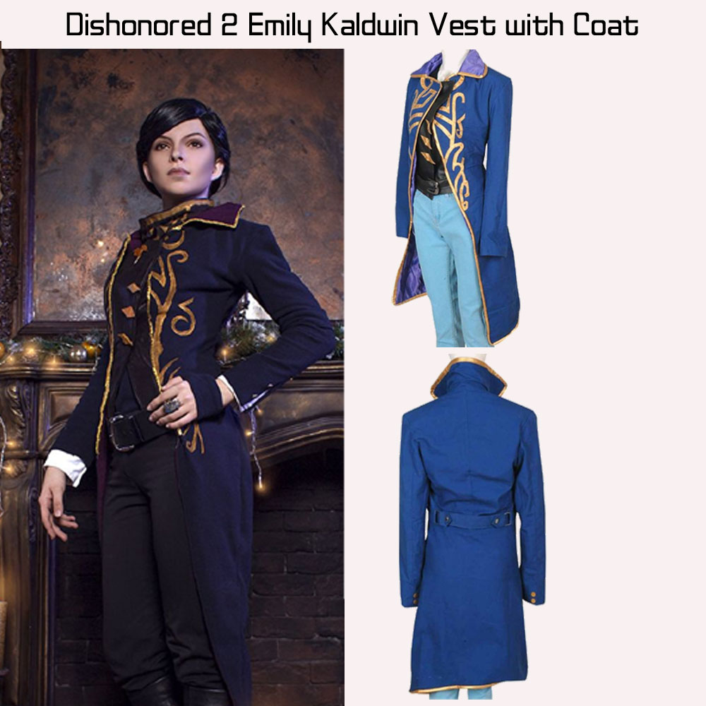 Dishonored 2 Emily Kaldwin Vest with Coat Dishonored 2 Emily Kaldwin Vest with Coat - Image 5