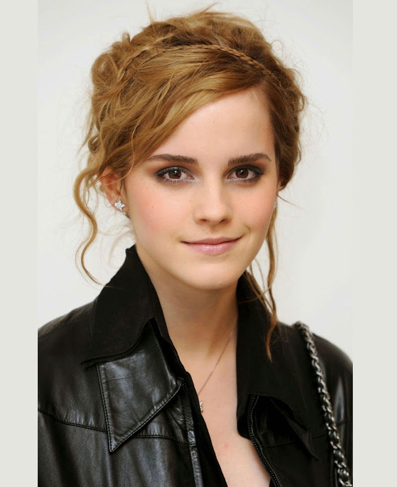 Emma Watson Shirt Style Black Leather Jacket Emma Watson Shirt Style Black Leather Jacket - Image 4