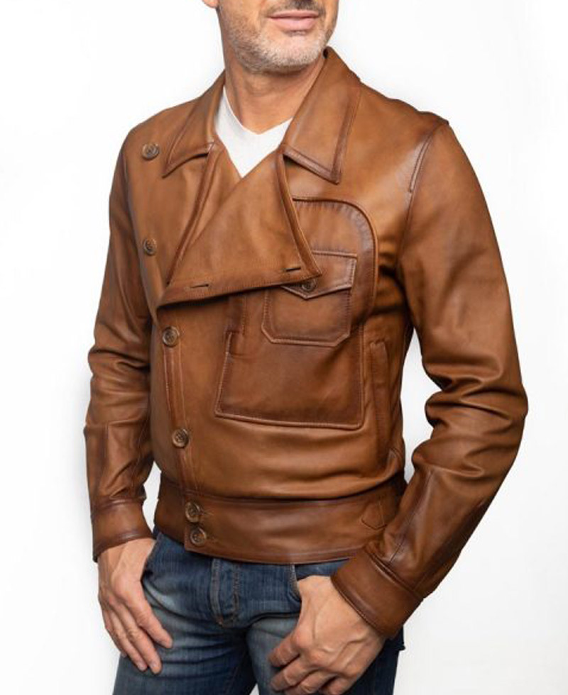 Leonardo Dicaprio The Aviator Leather Jacket Leonardo Dicaprio The Aviator Leather Jacket - Image 5