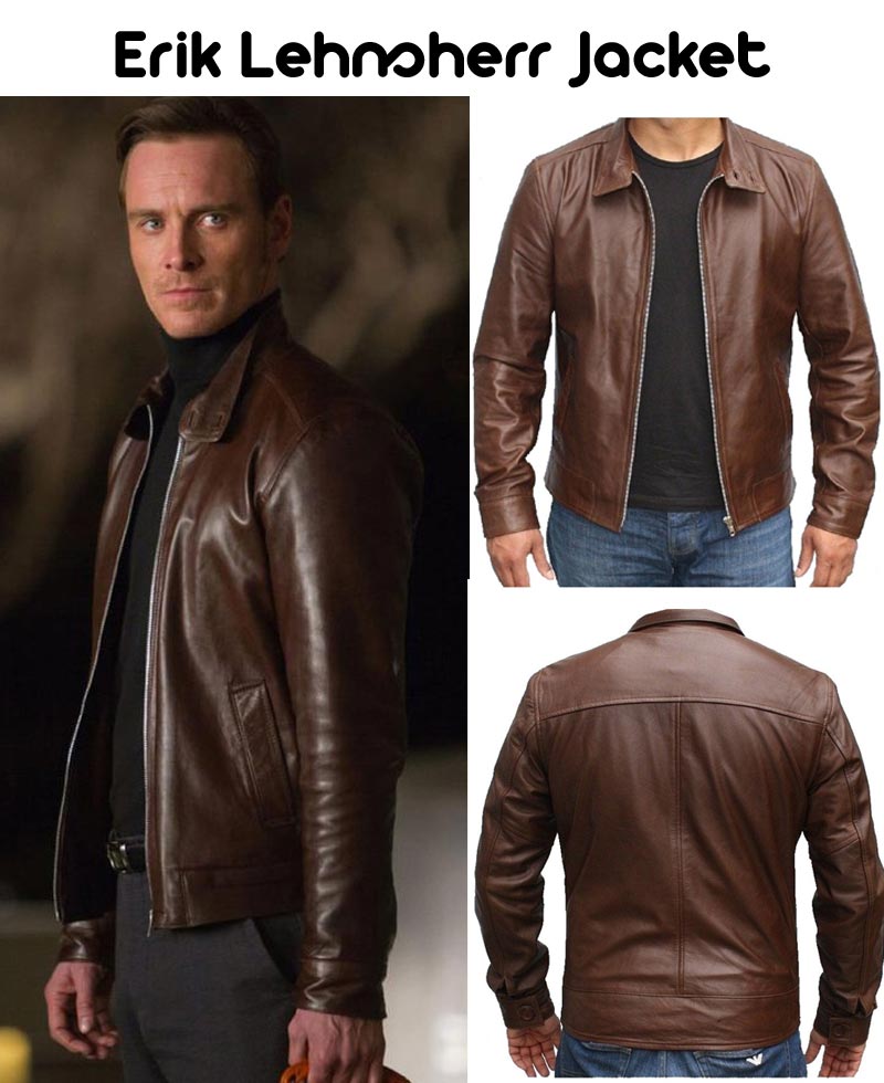Erik Lehnsherr X Men First Class Leather Jacket Erik Lehnsherr X Men First Class Leather Jacket - Image 3