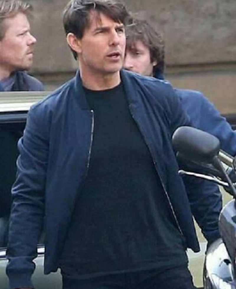 Mission Impossible 6 Tom Cruise Blue Jacket Mission Impossible 6 Tom Cruise Blue Jacket - Image 5
