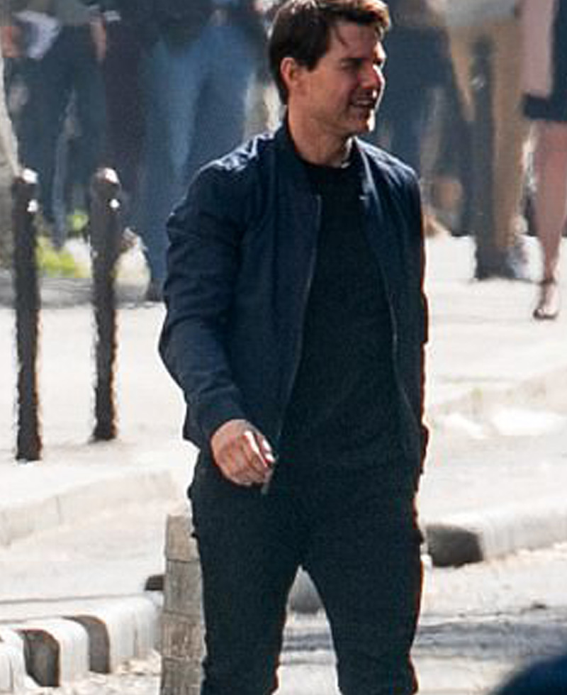 Mission Impossible 6 Tom Cruise Blue Jacket Mission Impossible 6 Tom Cruise Blue Jacket - Image 2