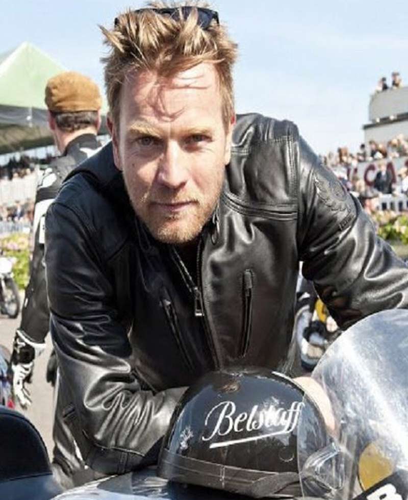 Ewan Mcgregor Goodwood Revival Motorcycle Leather Jacket Ewan Mcgregor Goodwood Revival Motorcycle Leather Jacket - Image 6