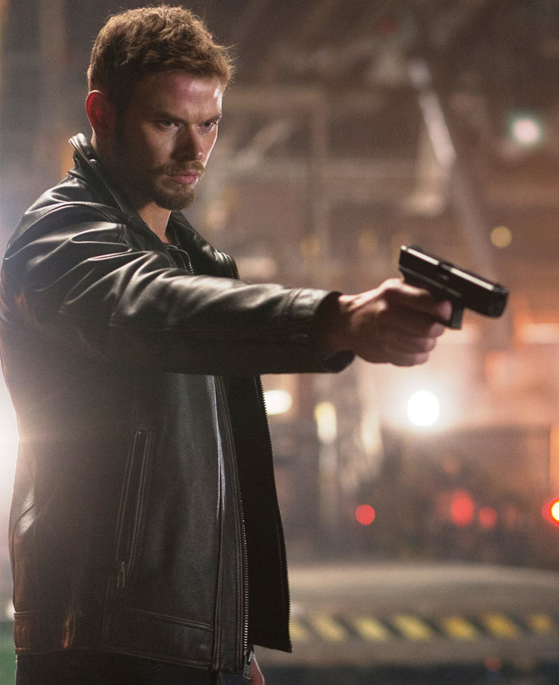 Kellan Lutz Extraction Film Harry Turner Leather Jacket Kellan Lutz Extraction Film Harry Turner Leather Jacket - Image 2