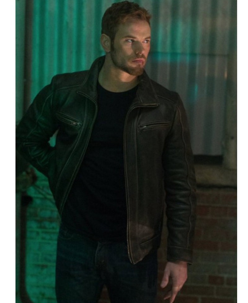 Kellan Lutz Extraction Film Harry Turner Leather Jacket Kellan Lutz Extraction Film Harry Turner Leather Jacket - Image 3