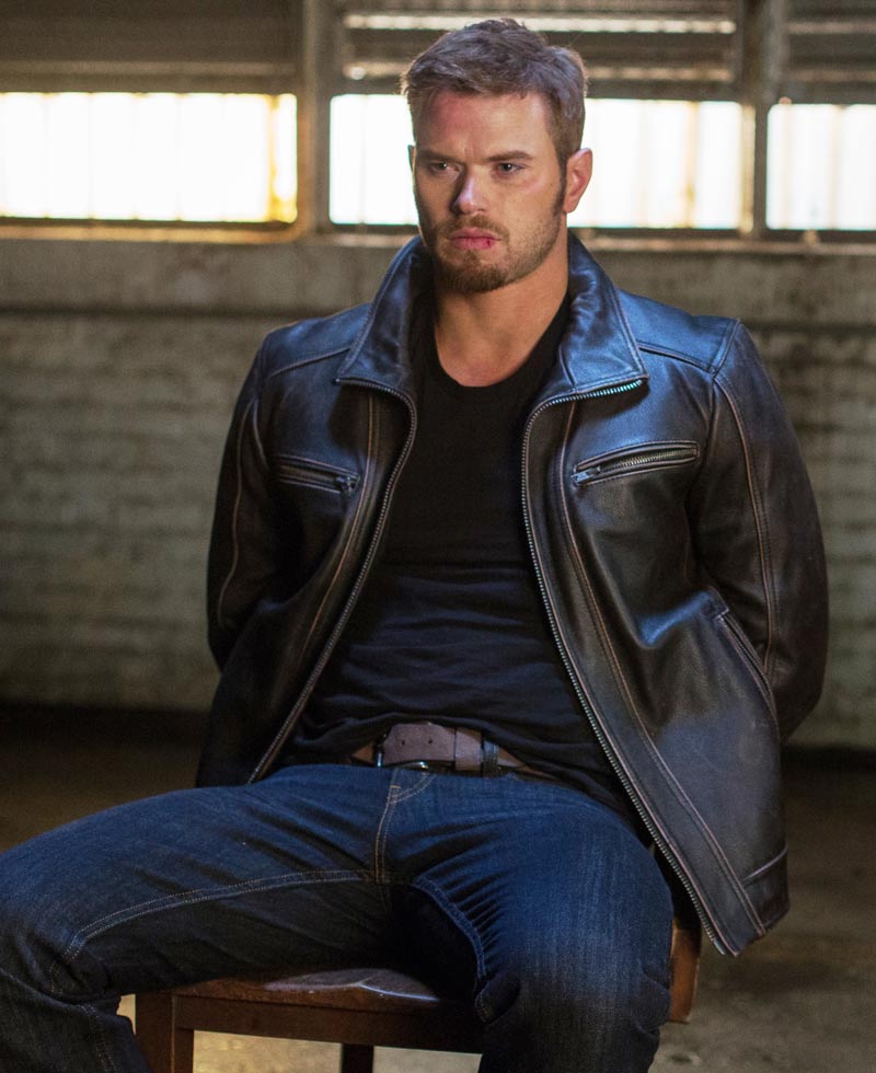 Kellan Lutz Extraction Film Harry Turner Leather Jacket Kellan Lutz Extraction Film Harry Turner Leather Jacket - Image 4