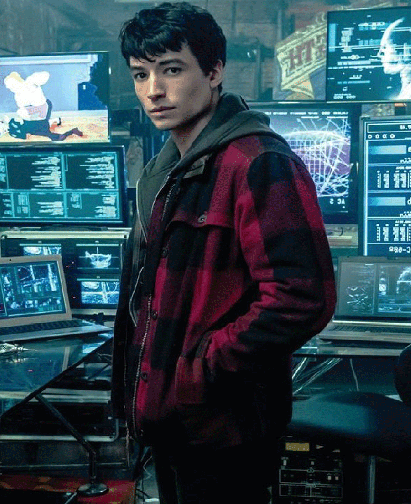 Justice League Ezra Miller Jacket Justice League Ezra Miller Jacket - Image 2