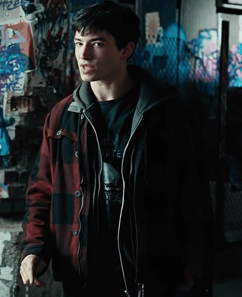 Justice League Ezra Miller Jacket Justice League Ezra Miller Jacket - Image 3