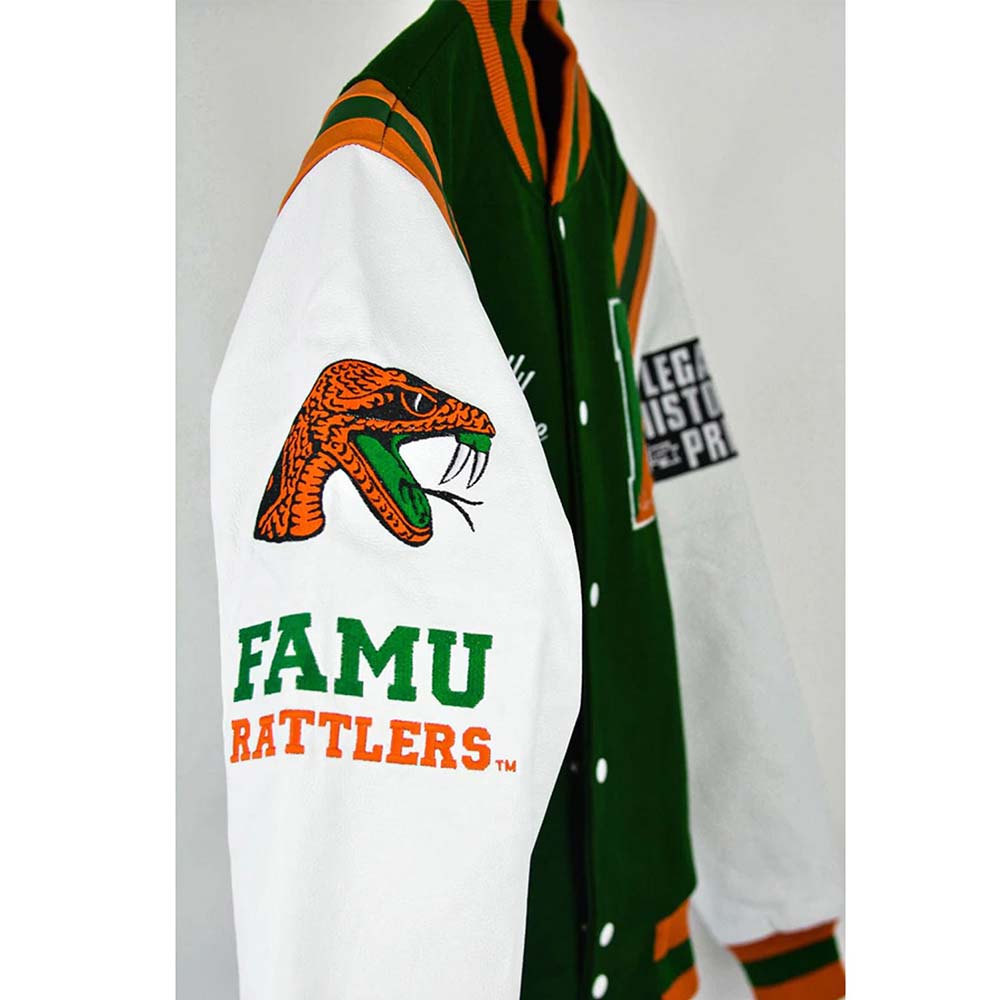 Famu Motto 2.0 Green Varsity Jacket Famu Motto 2.0 Green Varsity Jacket - Image 3