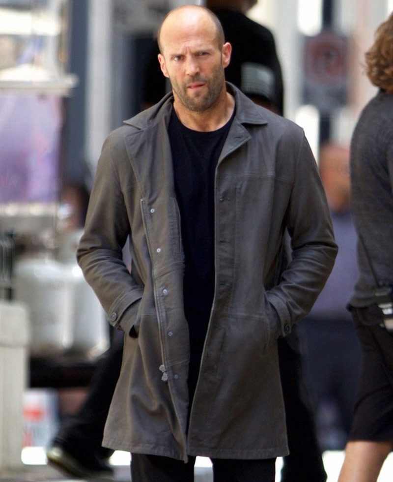 Jason Statham Fast 8 Film Deckard Shaw Leather Jacket