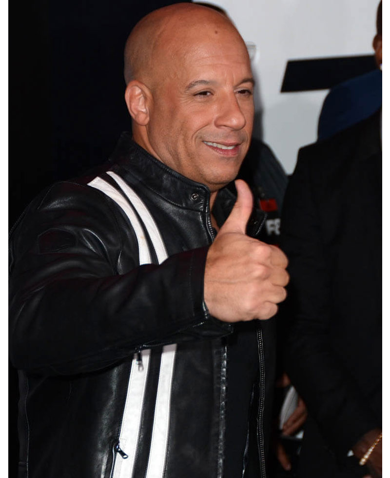 Fast and Furious 8 Premiere Vin Diesel Leather Jacket vin diesel leather jacket