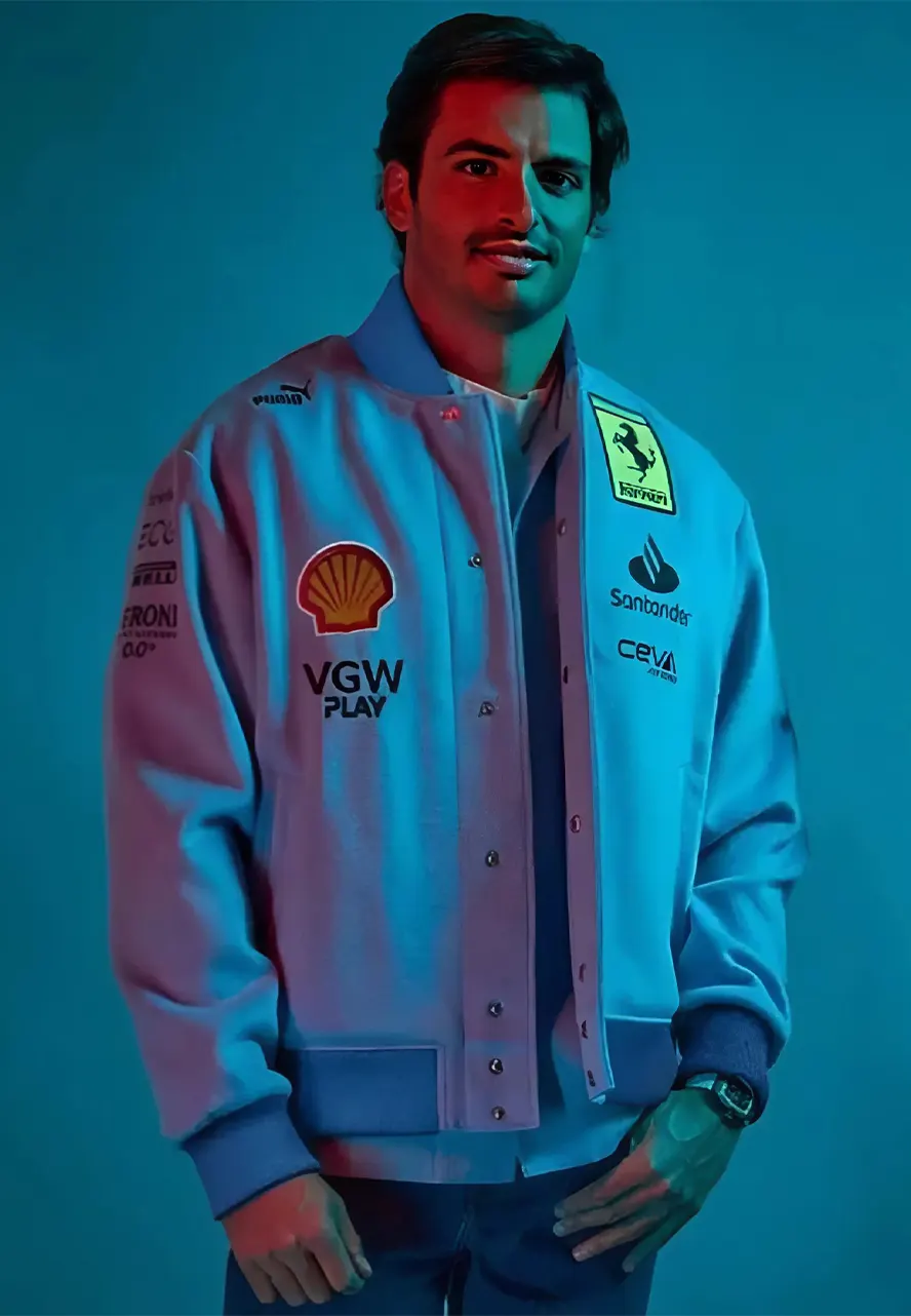 Ferrari Miami Wool Varsity Jacket ferrari miami varsity jacket