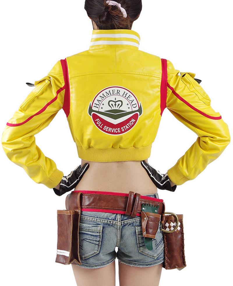 Final Fantasy XV Cindy Hammer Head Yellow Leather Jacket Final Fantasy XV Cindy Hammer Head Yellow Leather Jacket - Image 2